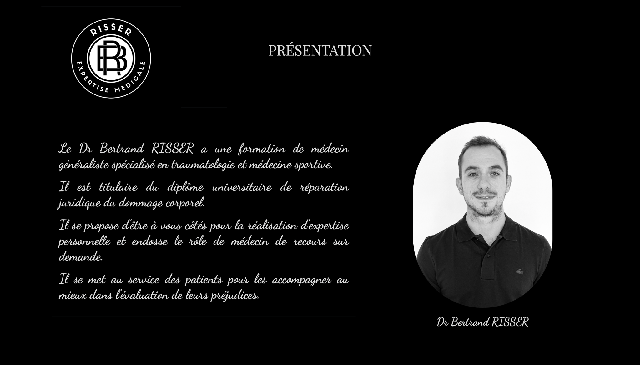 Portrait du Dr Bertrand Risser